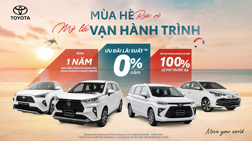 Toyota Việt Nam triển khai chương trình ưu đãi dịch vụ lên tới 20% khi thay dầu và lọc dầu cho xe Vios và Innova